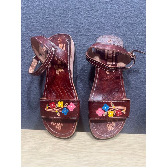 Artesanos Campos Torres Beautifully Handcrafted Woman/Girls Sandals Size 4 - Picture 1 of 7